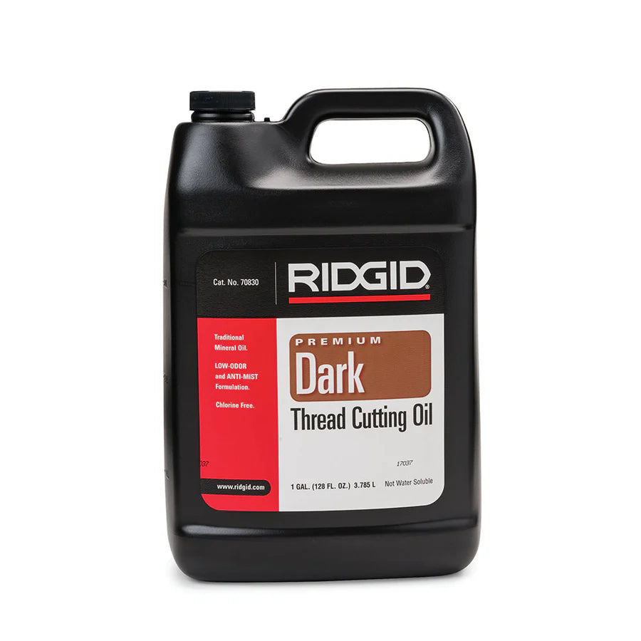 RIDGID 70830 Low Odor Anti-Misting Dark Thread Cutting Oil (1 Gallon) - McCally Tool and Supply | Industrial Distributor & Repair