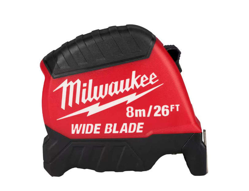 Milwaukee 48-22-1226 8m/26ft Wide Blade Tape Measure 18ft Reach - McCally Tool and Supply | Industrial Distributor & Repair
