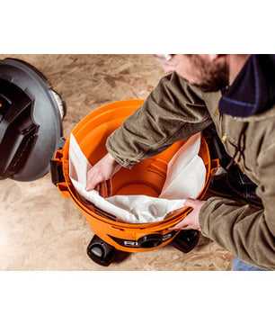 RIDGID 23738 VF3501 Pleated Air Bag for Small Vacuums - McCally Tool and Supply | Industrial Distributor & Repair