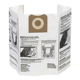 RIDGID 23743 VF3502 High-Efficiency 12-16 Gallon Vacuum Dust Bags - McCally Tool and Supply | Industrial Distributor & Repair