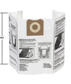 RIDGID 23743 VF3502 High-Efficiency 12-16 Gallon Vacuum Dust Bags - McCally Tool and Supply | Industrial Distributor & Repair