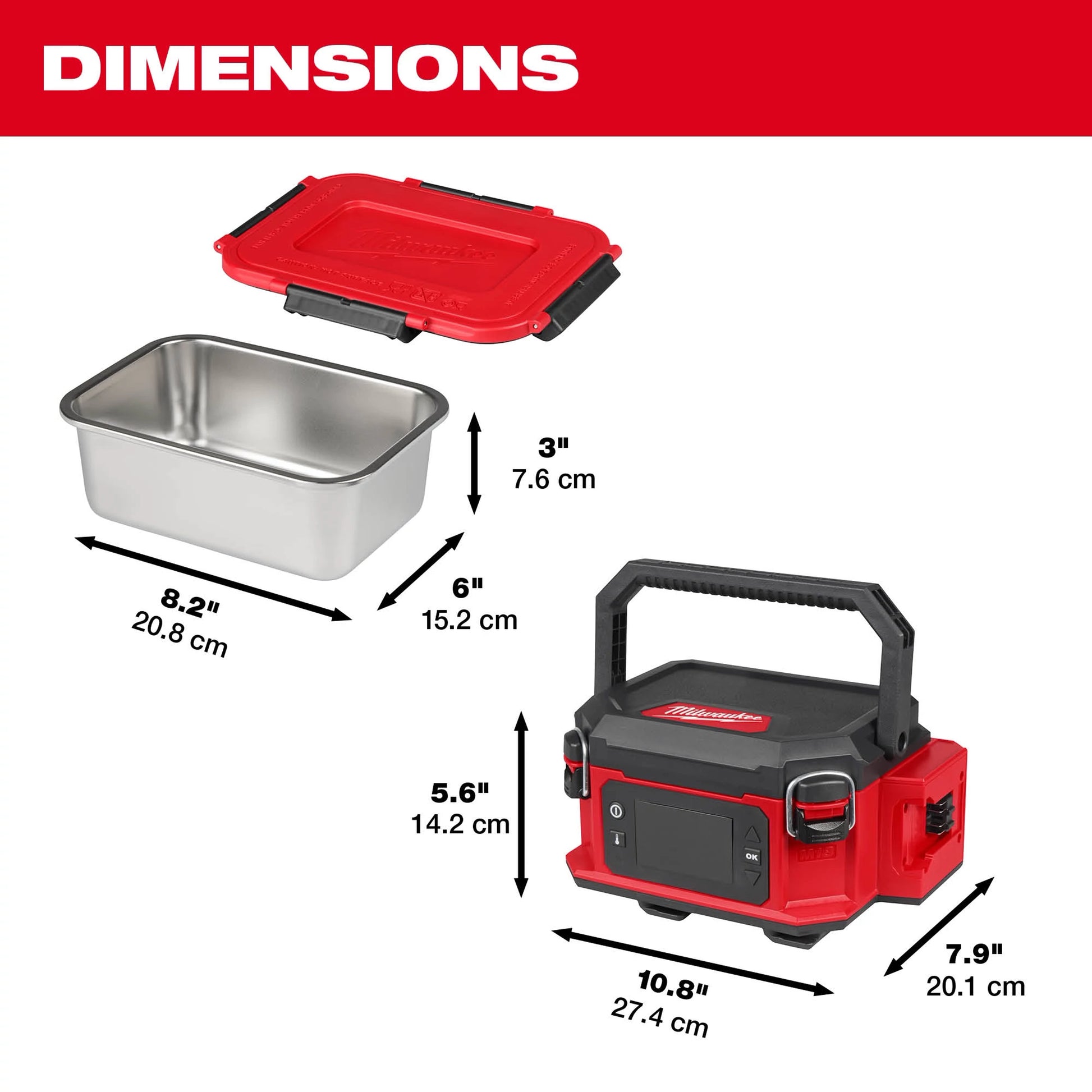 Milwaukee 0811-20 M18 Jobsite Lunch Warmer