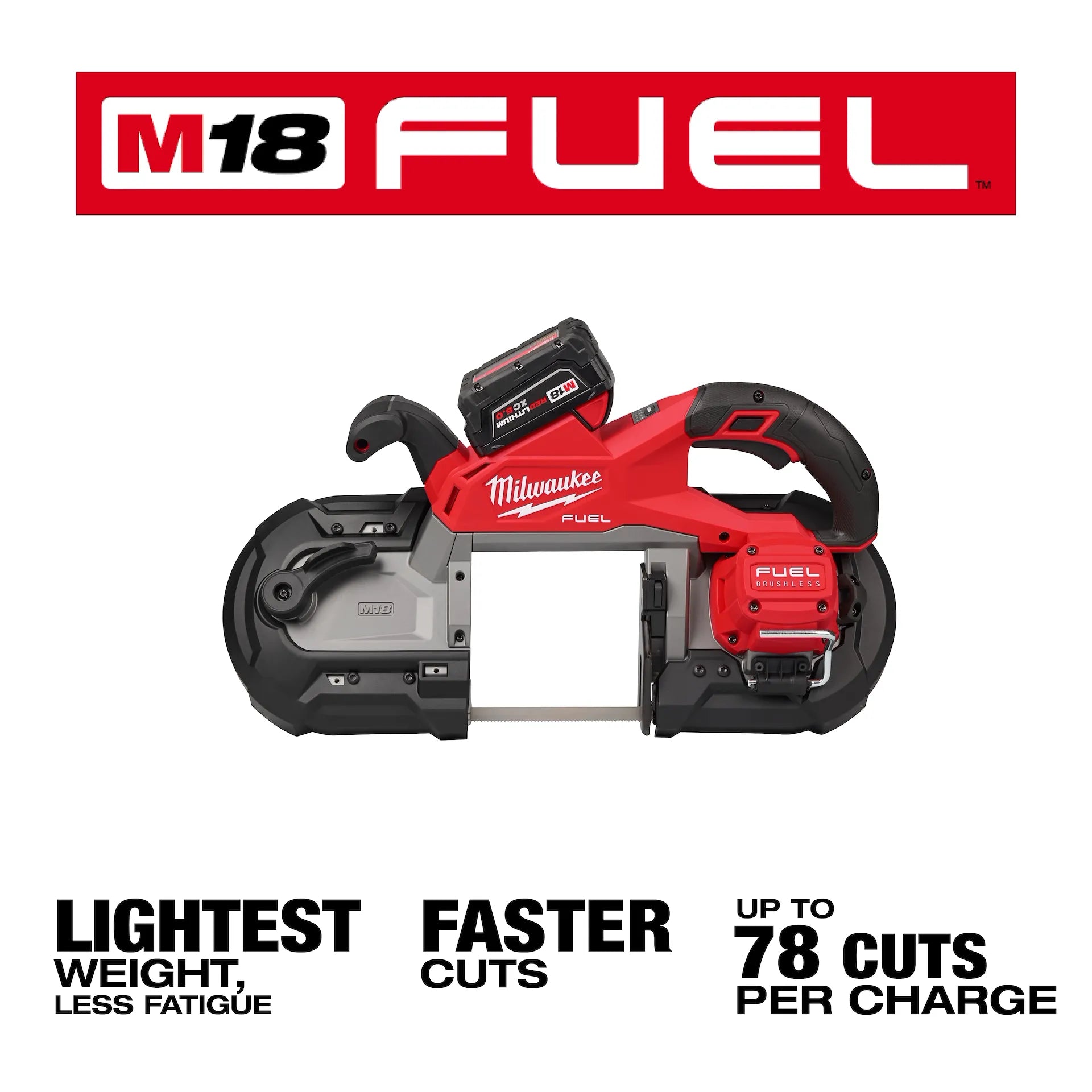 Milwaukee 2929S-22 M18 FUEL™ Dual Trigger Deep Cut Band Saw Kit - McCally Tool and Supply | Industrial Distributor & Repair