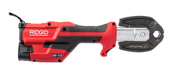RIDGID 72543 RP 115 Press Tool Kit with PureFlow Jaws (1/2” – 3/4”)