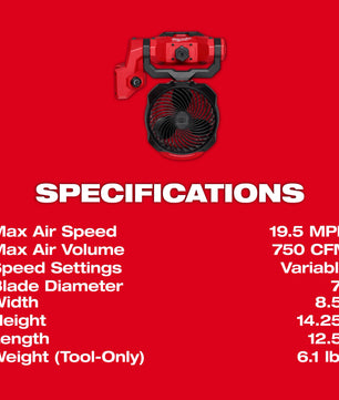 Milwaukee 0817-20 M18™ Brushless Scissor Lift Fan