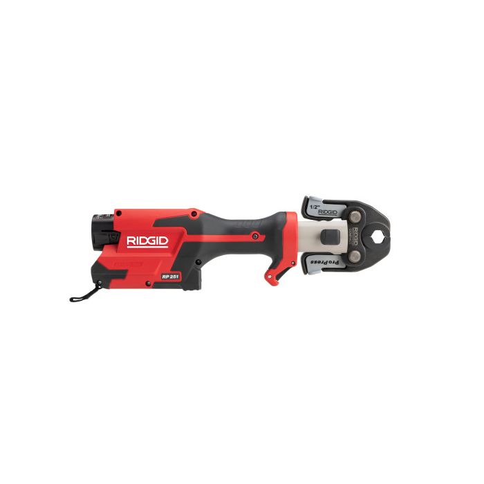 RIDGID 78228 RP 251 Press Tool Battery Kit 1/2"-1" MegaPress Jaws and 1/2"-3/4" Rings with C1 Actuator - McCally Tool and Supply | Industrial Distributor & Repair