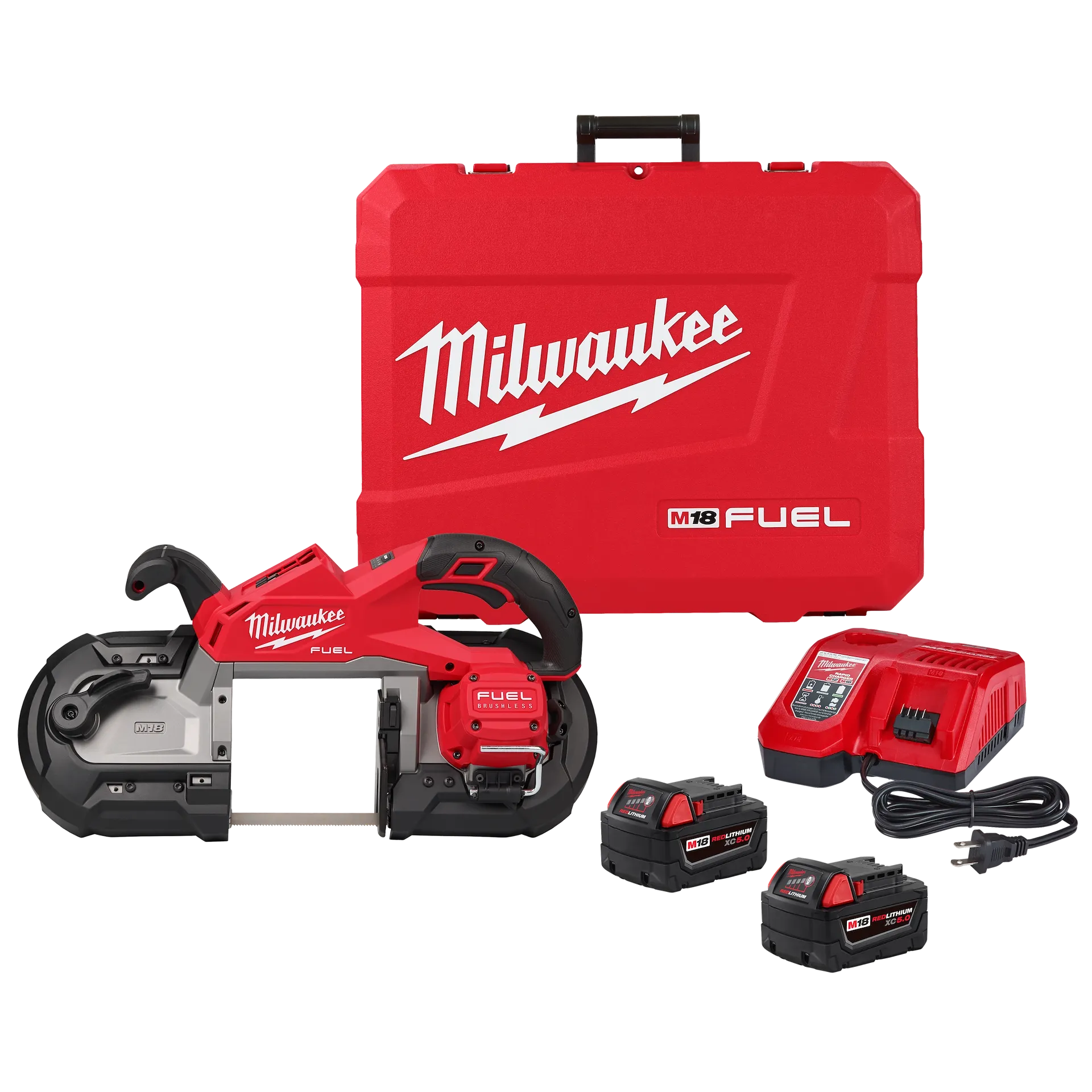Milwaukee 2929S-22 M18 FUEL™ Dual Trigger Deep Cut Band Saw Kit - McCally Tool and Supply | Industrial Distributor & Repair