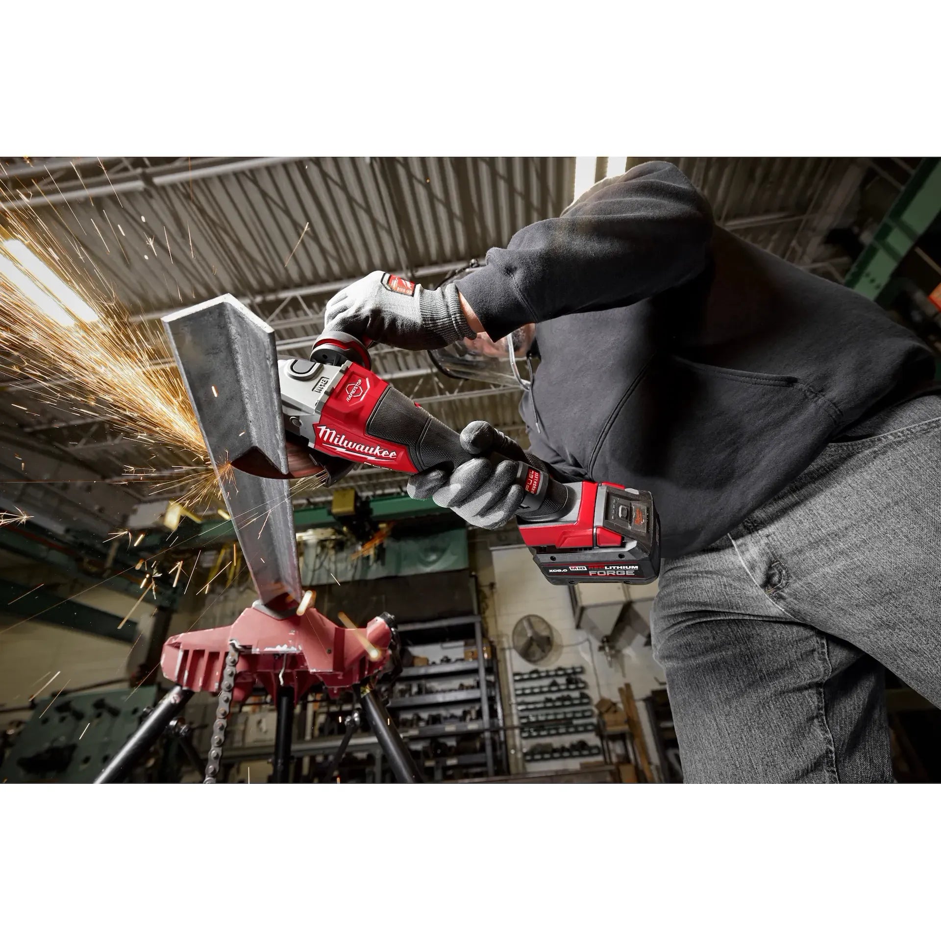 Milwaukee 3670-20 M18 FUEL™ 4-1/2"-6" Braking Grinder, Paddle Switch - McCally Tool and Supply | Industrial Distributor & Repair