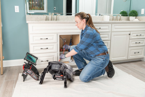 RIDGID 78728 SeeSnake microREEL APX and CSx Via System with TruSense, Battery, Charger