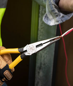 Klein Tools D203-8 Pliers, Needle Nose Side-Cutters, 8-Inch - McCally Tool and Supply | Industrial Distributor & Repair