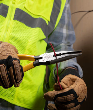 Klein Tools D203-8 Pliers, Needle Nose Side-Cutters, 8-Inch - McCally Tool and Supply | Industrial Distributor & Repair