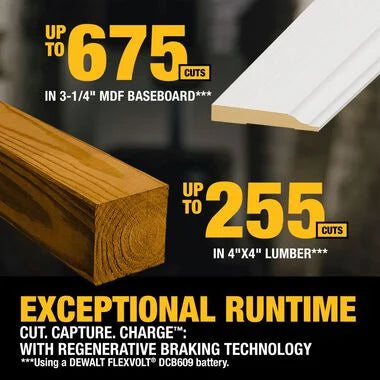 DeWALT DCS781X1 60V 12in Sliding Miter Saw Kit