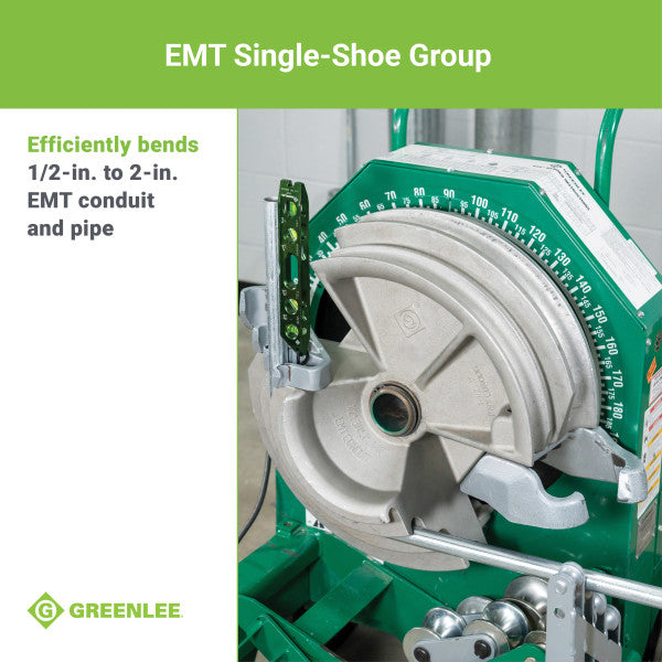 Greenlee 555ESC Classic Electric Bender with Single EMT Shoes