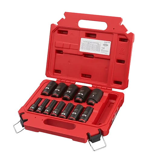 Milwaukee 49-66-7006 SHOCKWAVE Impact Duty™ 3/8" Drive SAE Deep 6 Point Socket Set (12 Piece)