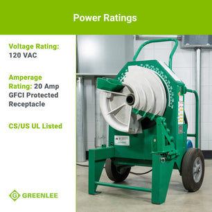 Greenlee 555RSC Classic Electric Bender w/ Single Rigid Shoes 1/2