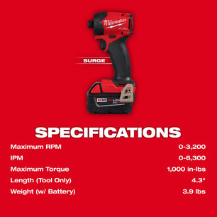 Milwaukee 2671-22 M18 FUEL™ SURGE™ 1/4
