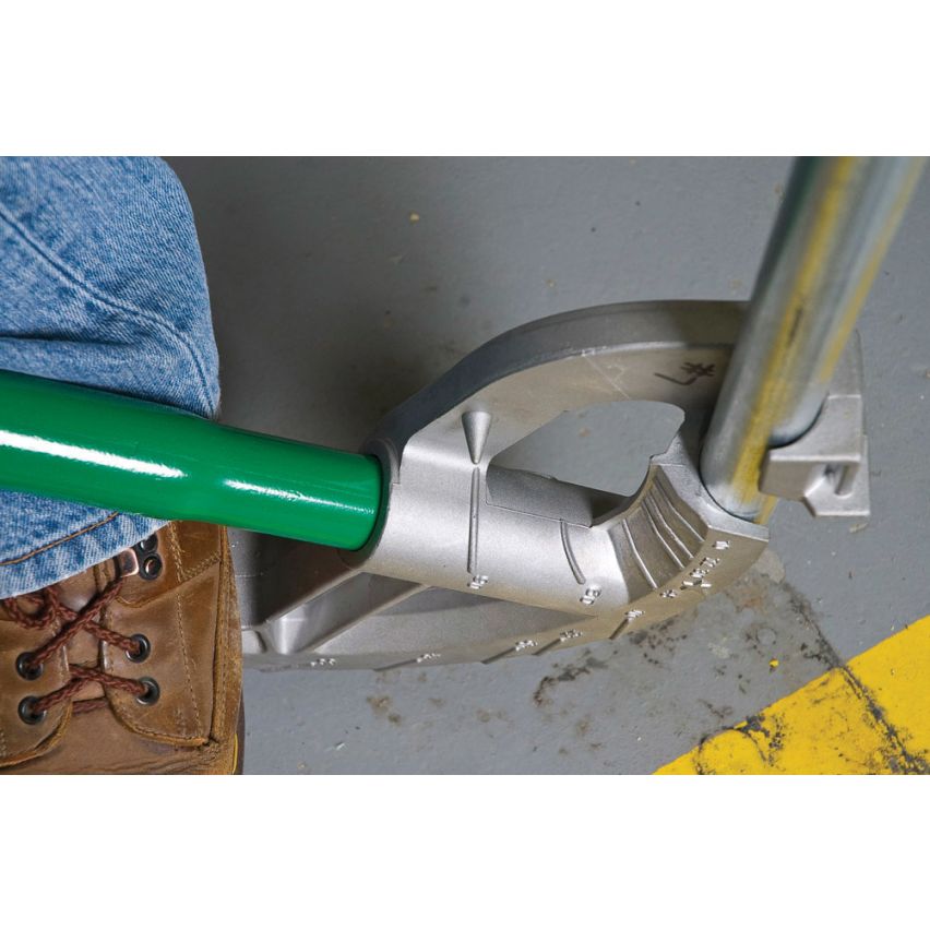 GREENLEE 841AH Aluminum Hand Bender Head with Handle for 3/4" EMT, 1/2" Rigid/IMC