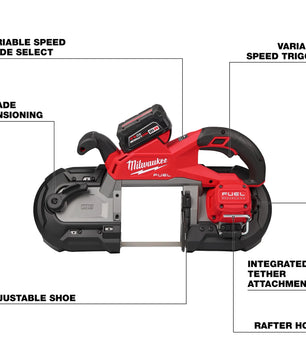 Milwaukee 2929S-22 M18 FUEL™ Dual Trigger Deep Cut Band Saw Kit - McCally Tool and Supply | Industrial Distributor & Repair