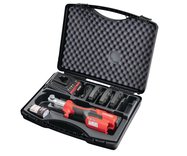 RIDGID 72543 RP 115 Press Tool Kit with PureFlow Jaws (1/2” – 3/4”)
