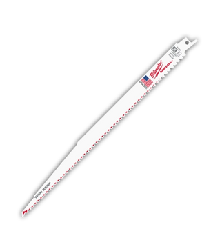 Milwaukee 48-01-7037 12 in. 5 TPI Wood Cutting Thin Kerf Sawzall Blades (100 Pk)