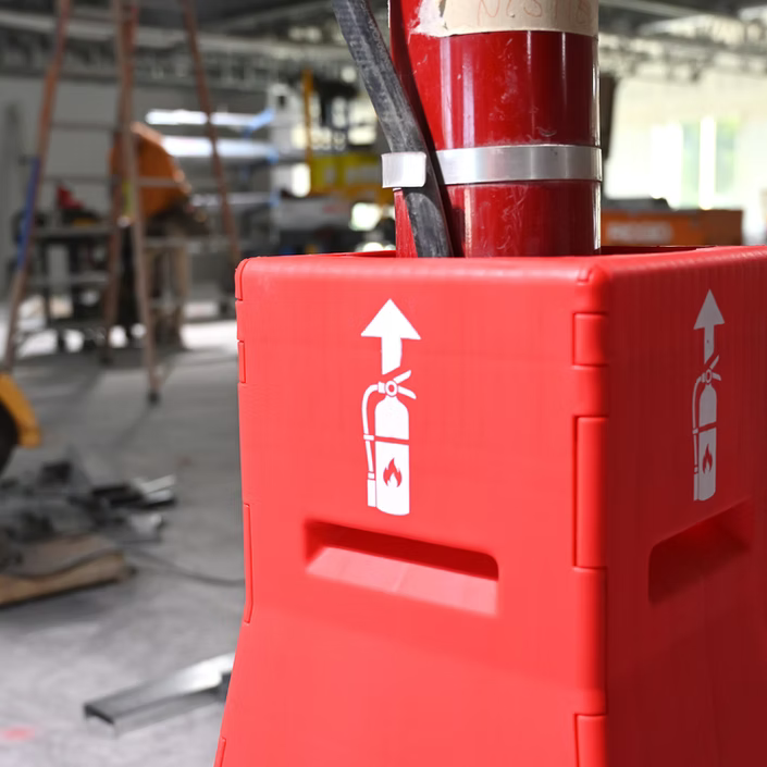 Magnum SAFE-ST Firebox 34" Portable Fire Extinguisher Stand & Safety Station