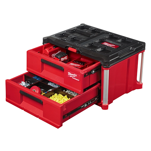 Milwaukee 48-22-8442 PACKOUT™ 2-Drawer Tool Box - McCally Tool and Supply | Industrial Distributor & Repair
