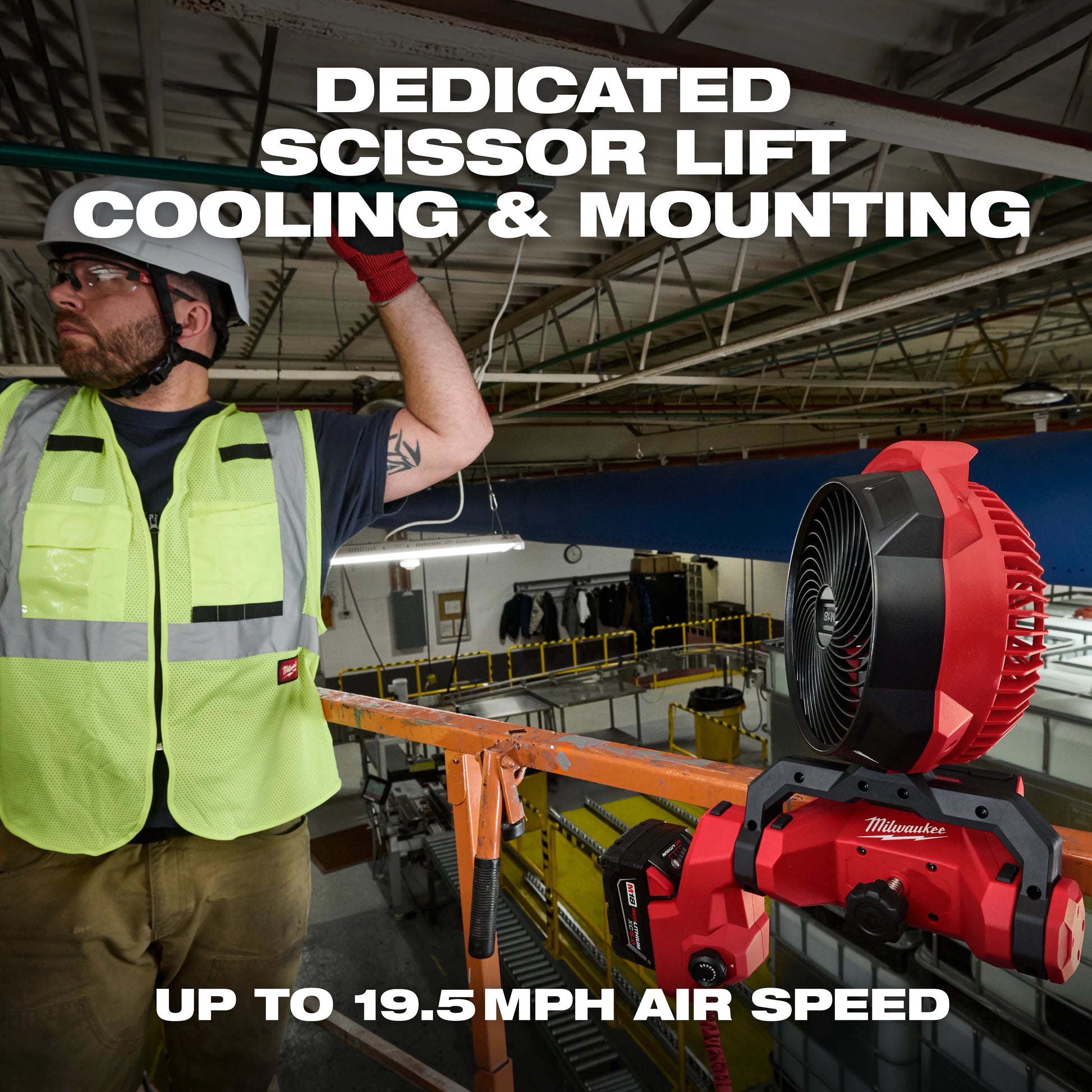 Milwaukee 0817-20 M18™ Brushless Scissor Lift Fan