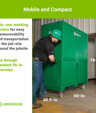 Greenlee 7060-CFO Compact Field Office with Casters - McCally Tool and Supply | Industrial Distributor & Repair