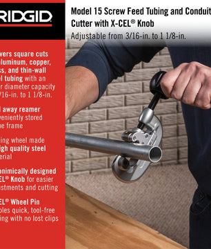 RIDGID 32920 Model 15 Screw Feed Tubing and Conduit Cutter - McCally Tool and Supply | Industrial Distributor & Repair