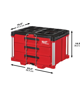Milwaukee 48-22-8443 PACKOUT™ 3-Drawer Tool Box