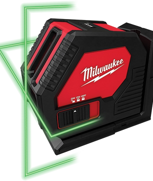 Milwaukee 3421 Green Cross Line Laser - McCally Tool and Supply | Industrial Distributor & Repair