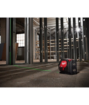 Milwaukee 3421 Green Cross Line Laser - McCally Tool and Supply | Industrial Distributor & Repair