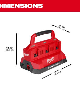 Milwaukee 48-59-1809 M18™ PACKOUT™ Six Bay Rapid Charger - McCally Tool and Supply | Industrial Distributor & Repair