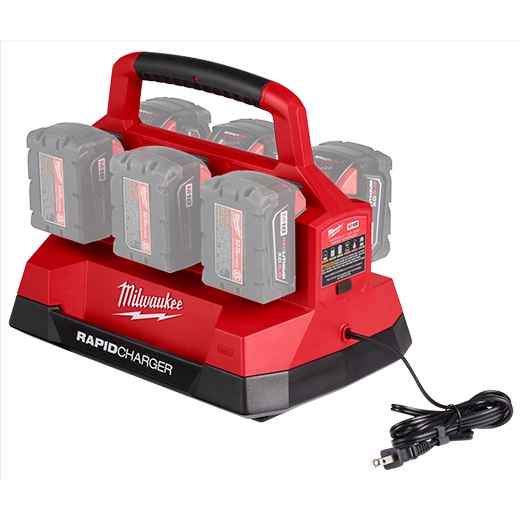 Milwaukee 48-59-1809 M18™ PACKOUT™ Six Bay Rapid Charger - McCally Tool and Supply | Industrial Distributor & Repair