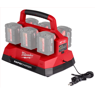 Milwaukee 48-59-1809 M18™ PACKOUT™ Six Bay Rapid Charger - McCally Tool and Supply | Industrial Distributor & Repair