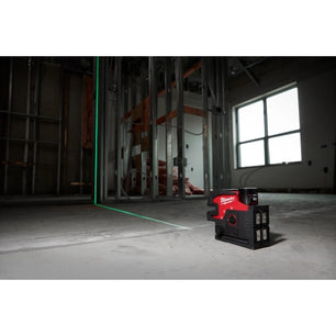 Milwaukee 3624-21 M12™ Green Cross Line & 4-Points Laser Kit - McCally Tool and Supply | Industrial Distributor & Repair