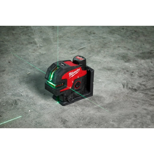 Milwaukee 3624-21 M12™ Green Cross Line & 4-Points Laser Kit - McCally Tool and Supply | Industrial Distributor & Repair