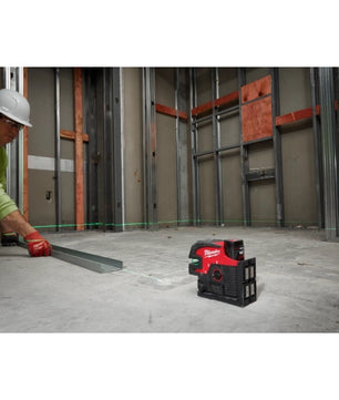 Milwaukee 3624-21 M12™ Green Cross Line & 4-Points Laser Kit - McCally Tool and Supply | Industrial Distributor & Repair
