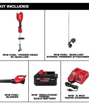 Milwaukee 3031-21 M18 FUEL™ String Trimmer/Blower Combo Kit - McCally Tool and Supply | Industrial Distributor & Repair
