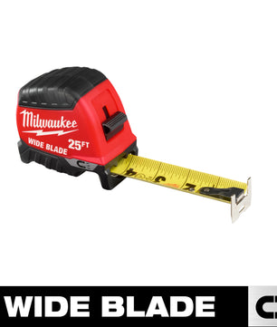 Milwaukee 48-22-1225M 25ft Wide Blade Magnetic Tape Measure - McCally Tool and Supply | Industrial Distributor & Repair