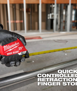Milwaukee 48-22-1225M 25ft Wide Blade Magnetic Tape Measure - McCally Tool and Supply | Industrial Distributor & Repair