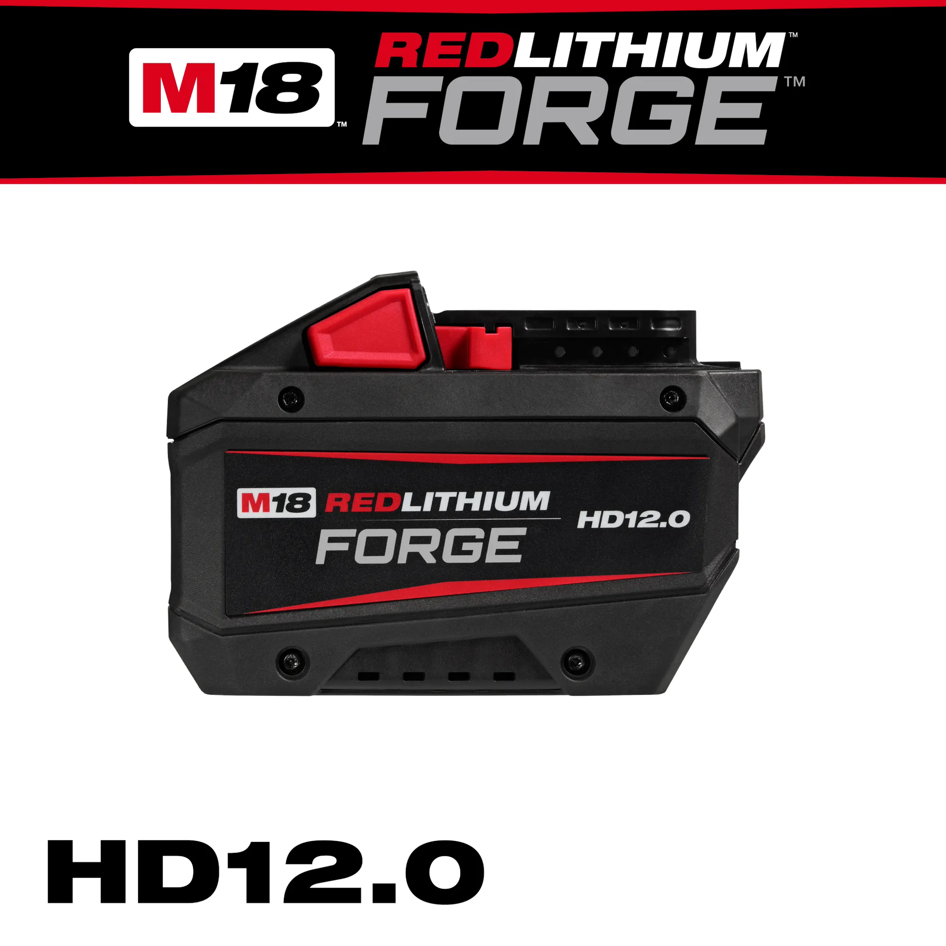 Milwaukee 48-11-1813 M18™ REDLITHIUM™ FORGE™ HD12.0 Battery Pack - McCally Tool and Supply | Industrial Distributor & Repair