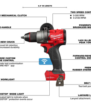 Milwaukee 2905-20 M18 FUEL™ ½” Drill/Driver w/ ONE-KEY™ - McCally Tool and Supply | Industrial Distributor & Repair