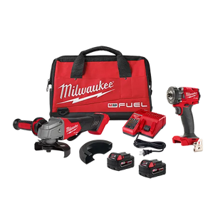 Milwaukee 2991-22 M18 FUEL™ Compact Impact Wrench and Grinder 2-Tool Combo Kit - McCally Tool and Supply | Industrial Distributor & Repair