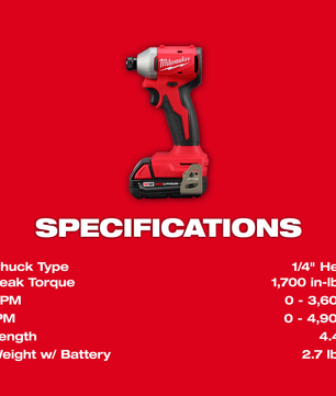 Milwaukee 3692-22CT M18™ Compact Brushless 2-Tool Combo Kit - McCally Tool and Supply | Industrial Distributor & Repair