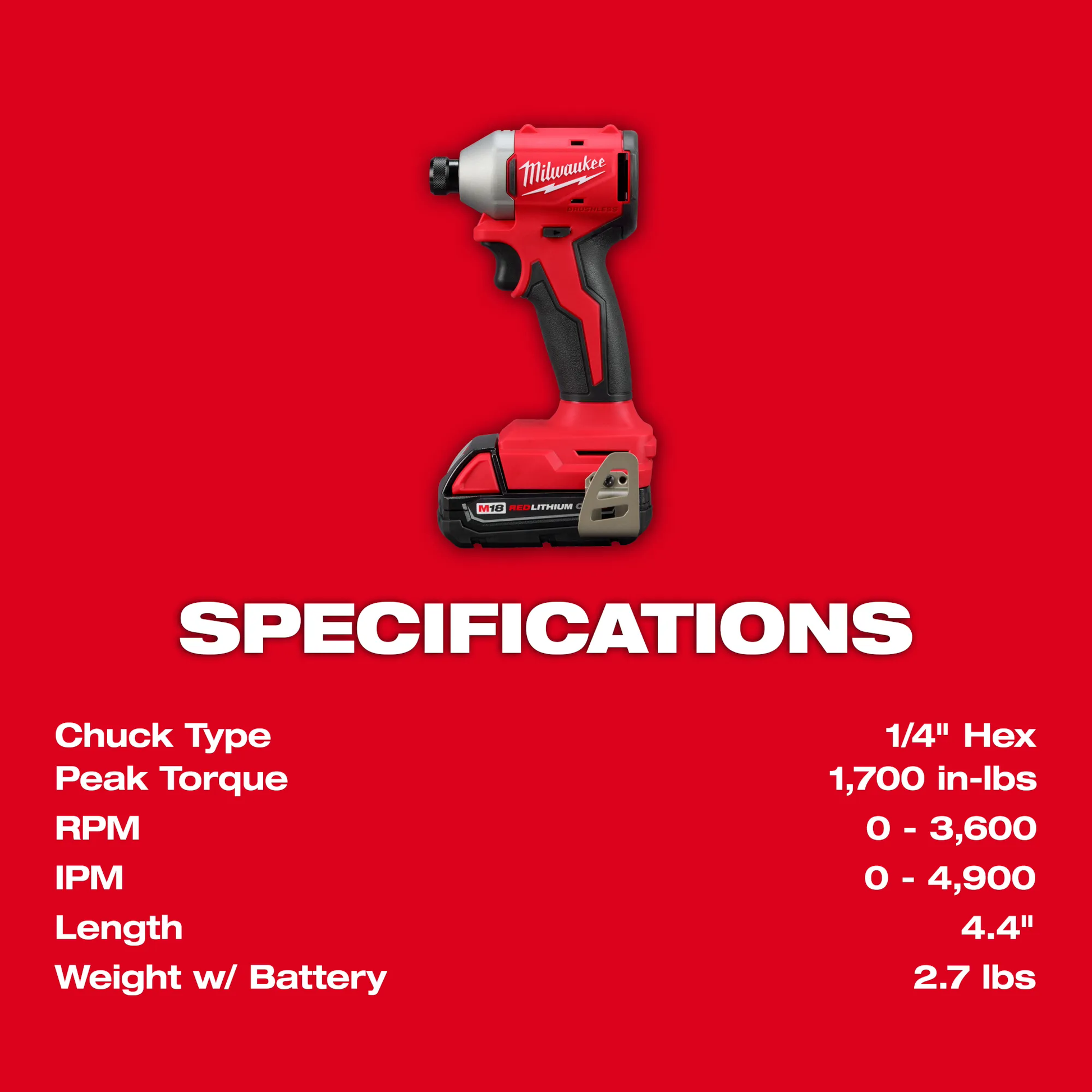 Milwaukee 3692-22CT M18™ Compact Brushless 2-Tool Combo Kit - McCally Tool and Supply | Industrial Distributor & Repair
