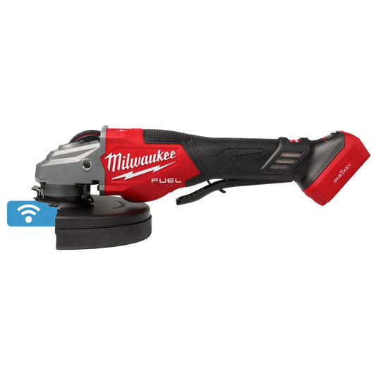 Milwaukee 3674-20 M18 FUEL™ 4-1/2"-7" Variable Speed Braking Grinder, Paddle Switch w/ ONE-KEY™ - McCally Tool and Supply | Industrial Distributor & Repair