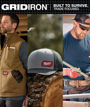 Milwaukee 505B GRIDIRON Snapback Black Trucker Hat - McCally Tool and Supply | Industrial Distributor & Repair