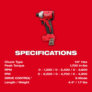 Milwaukee 3693-24CX M18™ 4 Tool Combo Kit - McCally Tool and Supply | Industrial Distributor & Repair
