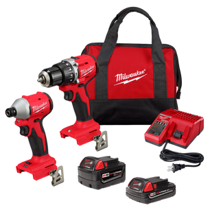 Milwaukee 3693-22CX M18™ Compact Brushless 2-Tool Combo Kit - McCally Tool and Supply | Industrial Distributor & Repair